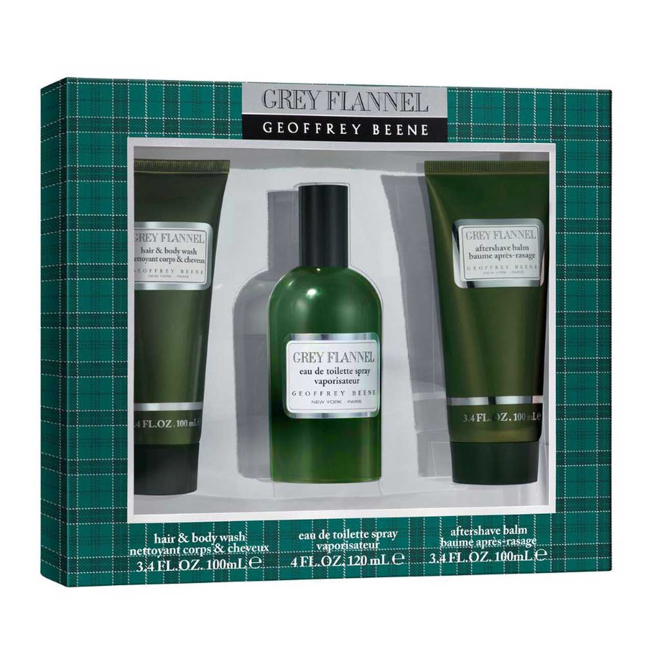 set franela gris de 3pzs hombre