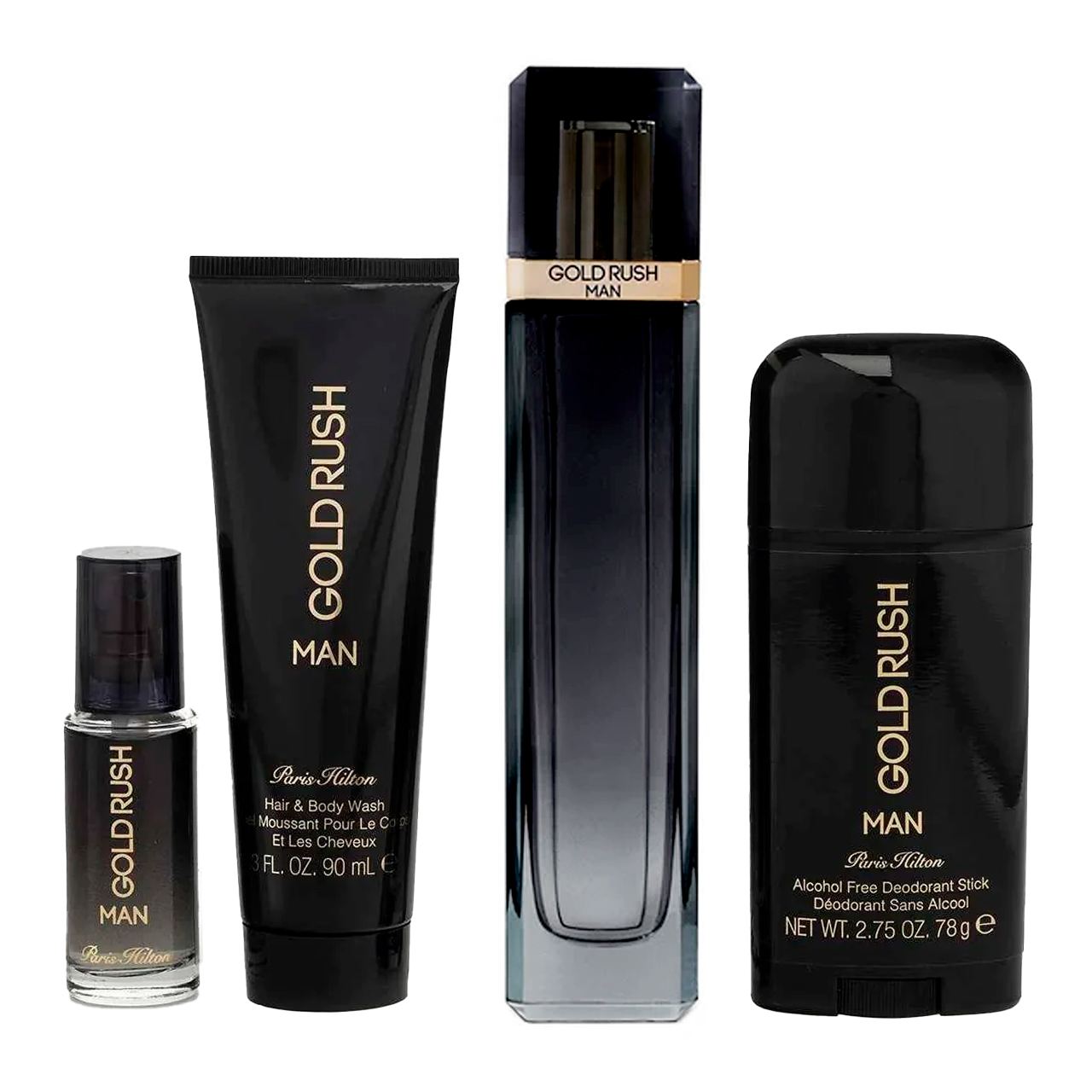 set gold rush de 4pzs hombre by paris hilton 3