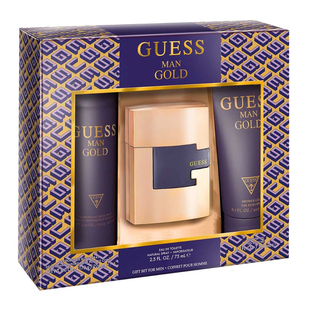 set guess gold de 3pzs hombre