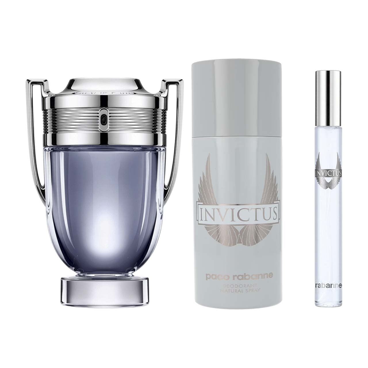 set invictus metal de 3pzs hombre 3
