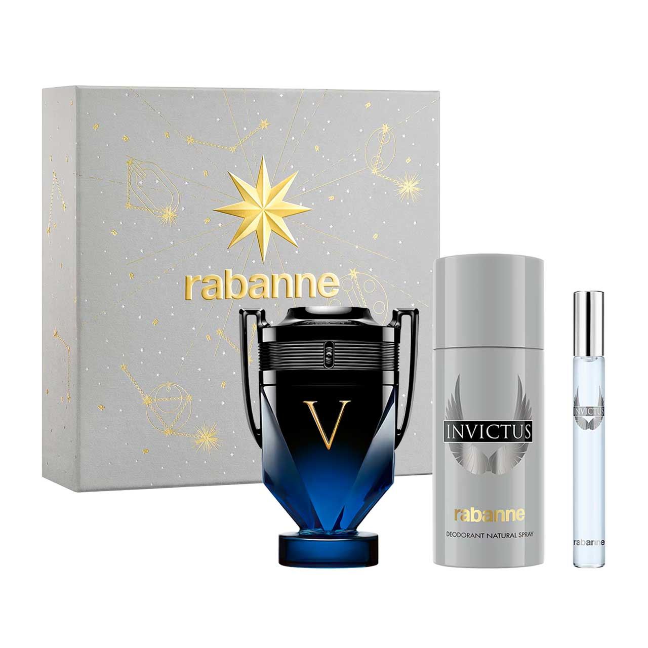 set invictus victory elixir navidad de 3pzs hombre