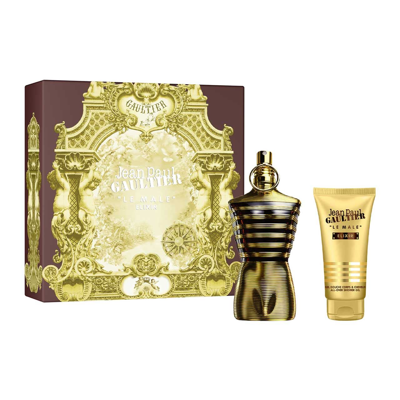 set jean paul gaultier le male elixir de 2pzs hombre