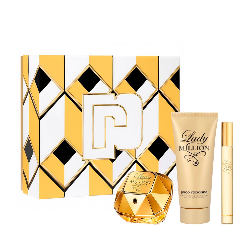 set lady million metal de 3pzs dama