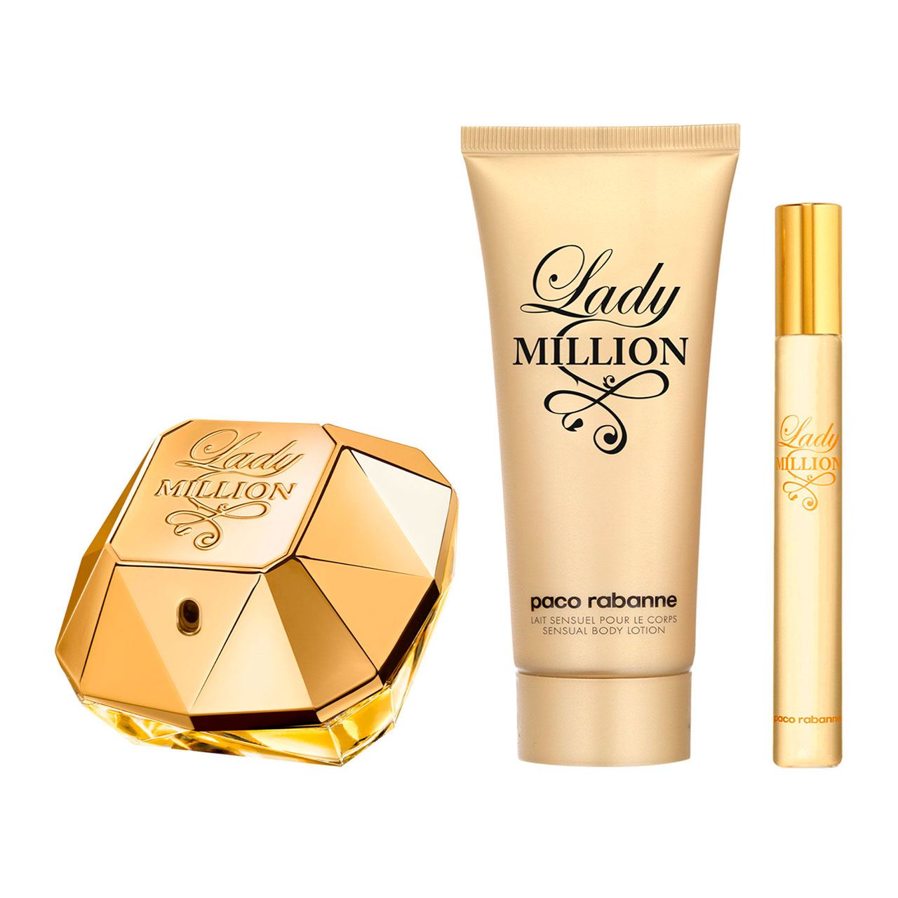 set lady million metal de 3pzs dama 3