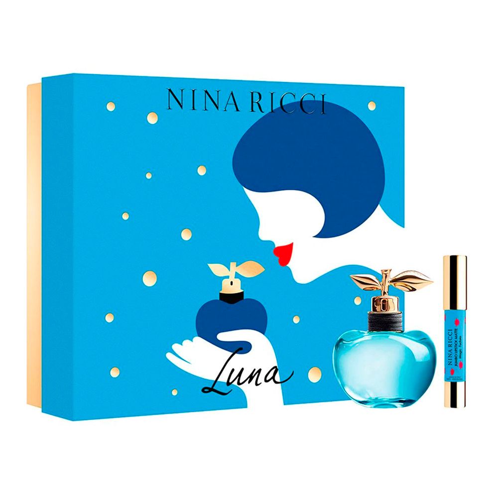 set luna by nina ricci labial de 2pzs dama