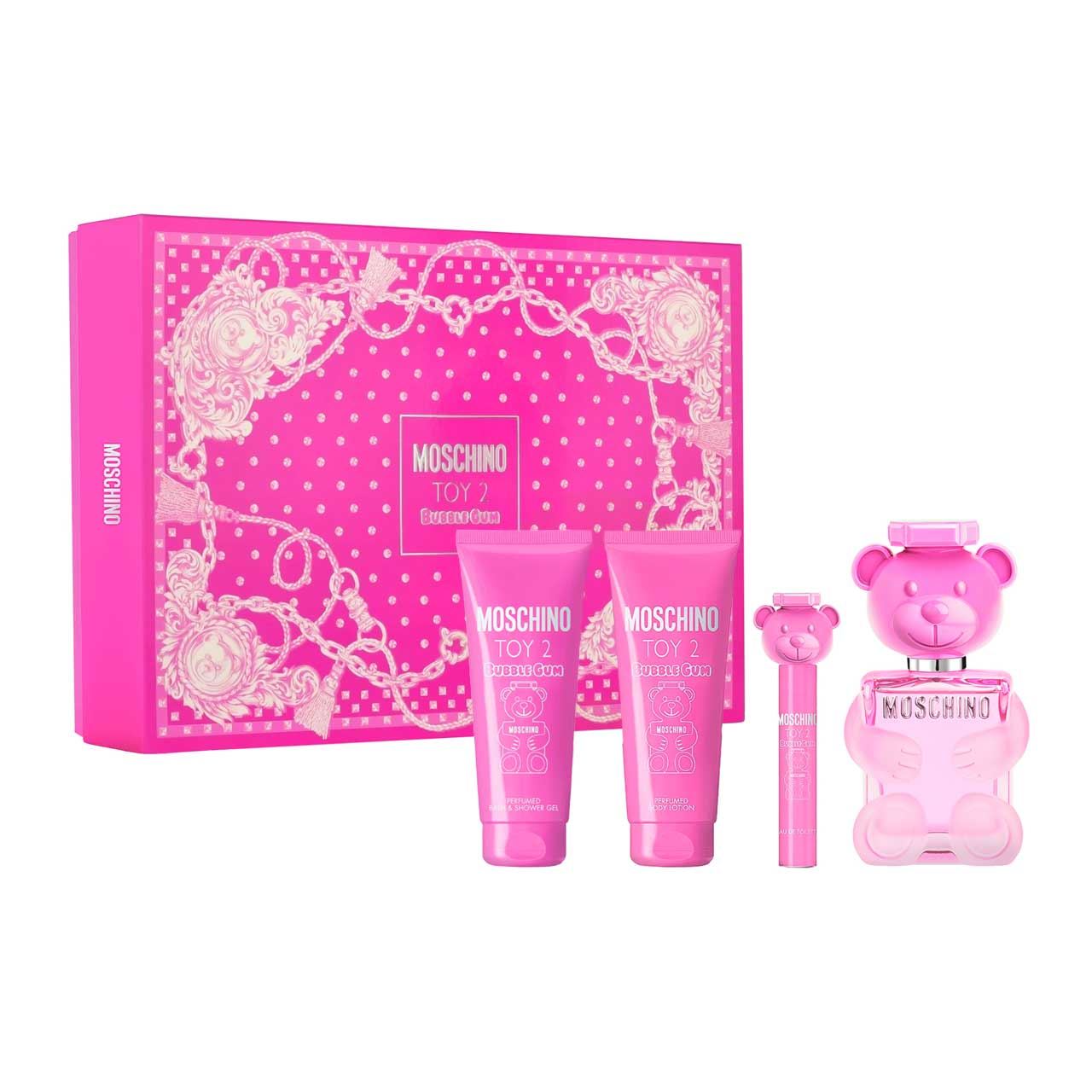 set moschino toy 2 bubble gum de 4pzs dama