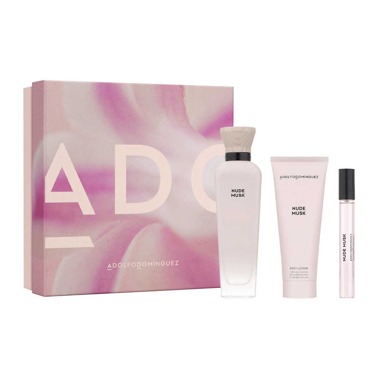 set nude musk by adolfo dominguez de 3pzs dama