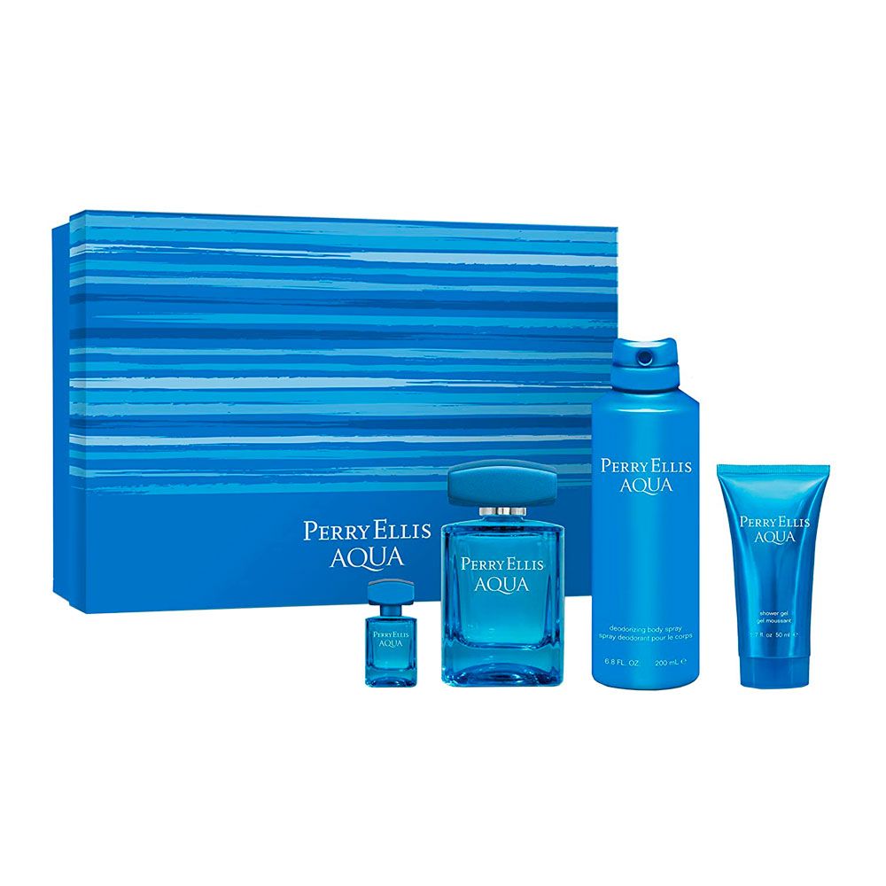 set perry ellis aqua de 4pzs hombre
