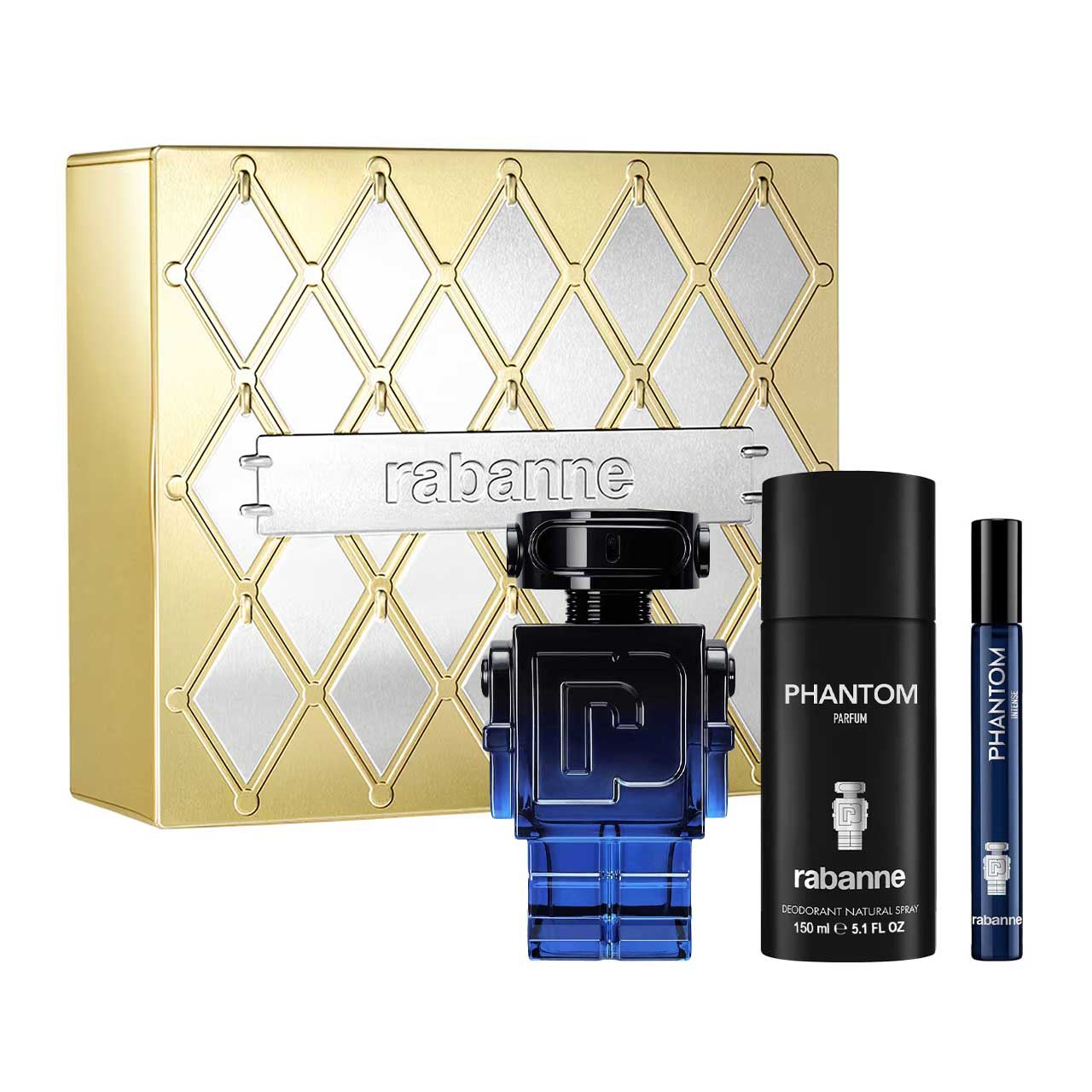 set phantom intense metal de 3pzs hombre