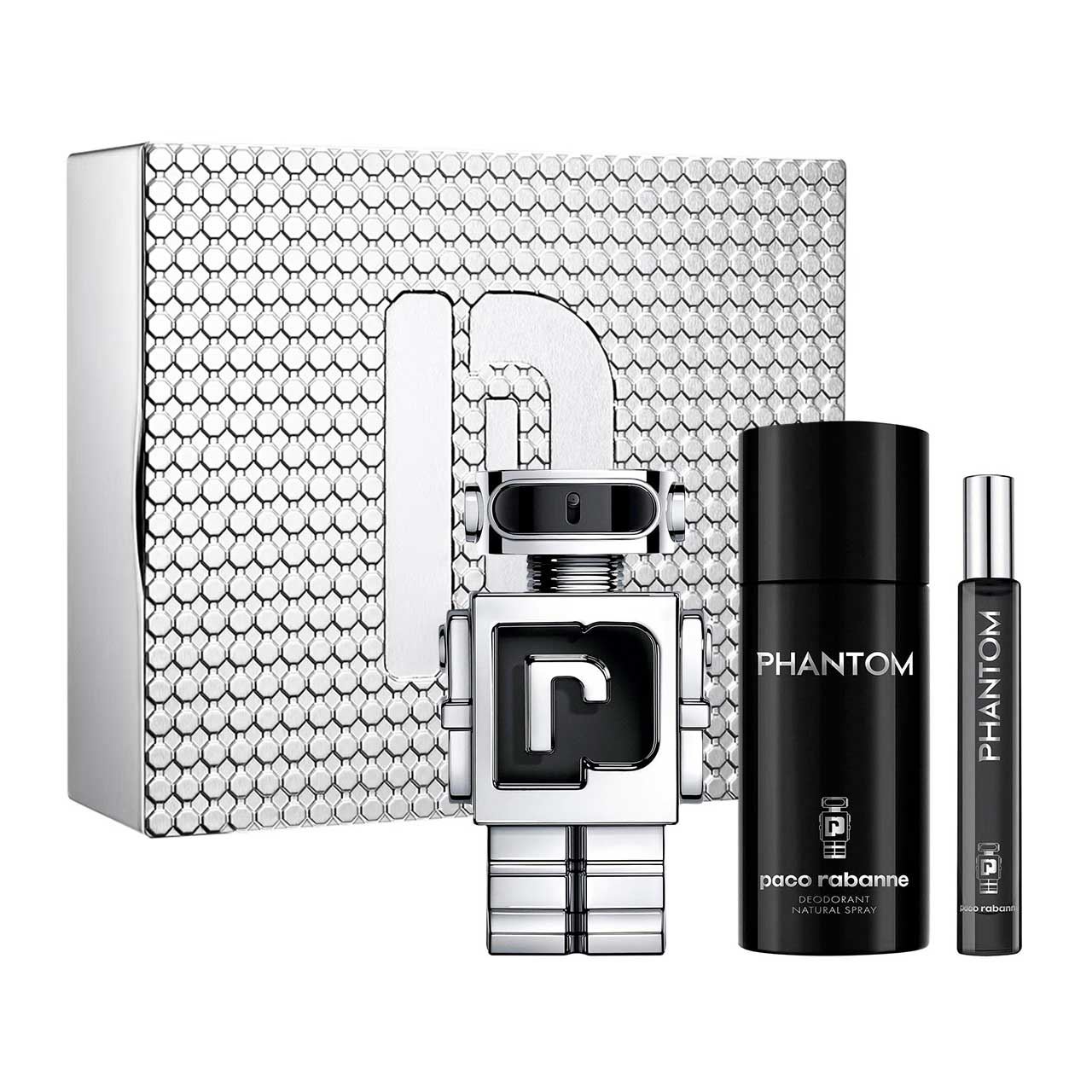 set phantom metal de 3pzs hombre