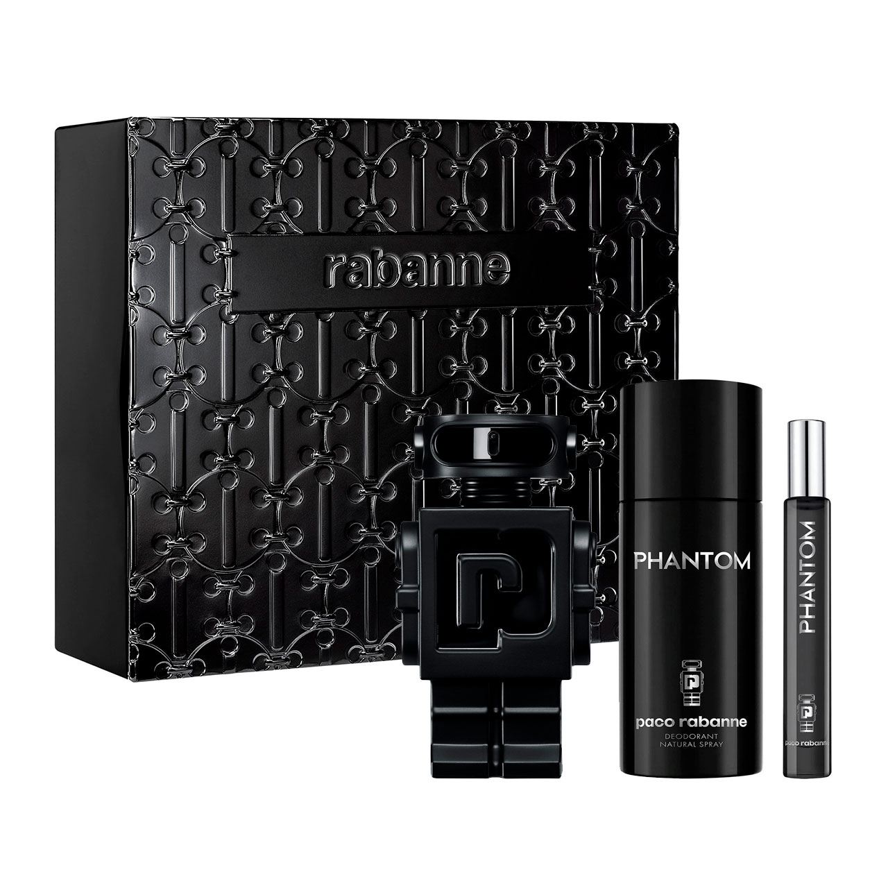 set phantom parfum de 3pzas hombre