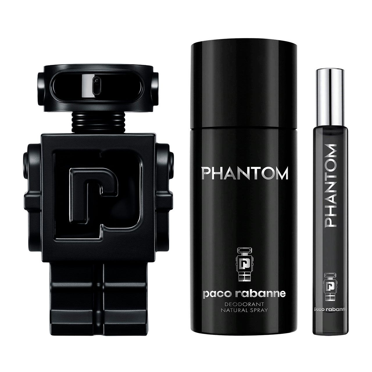 set phantom parfum de 3pzas hombre 3
