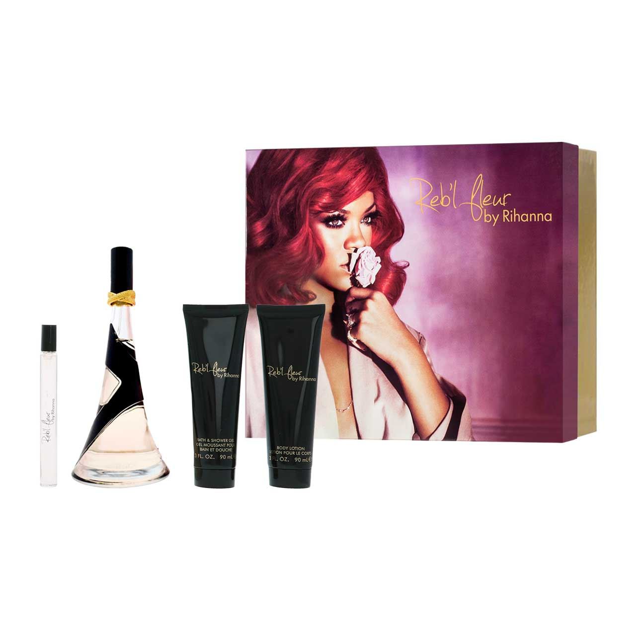 set rihanna reb l fleur by rihanna de 4pzs dama