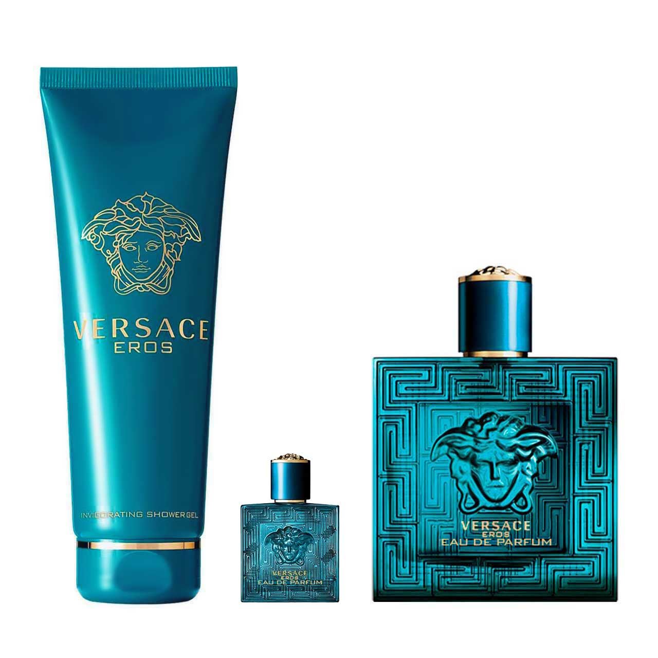 set versace eros agua de perfume miniatura de 3pzs hombre 3