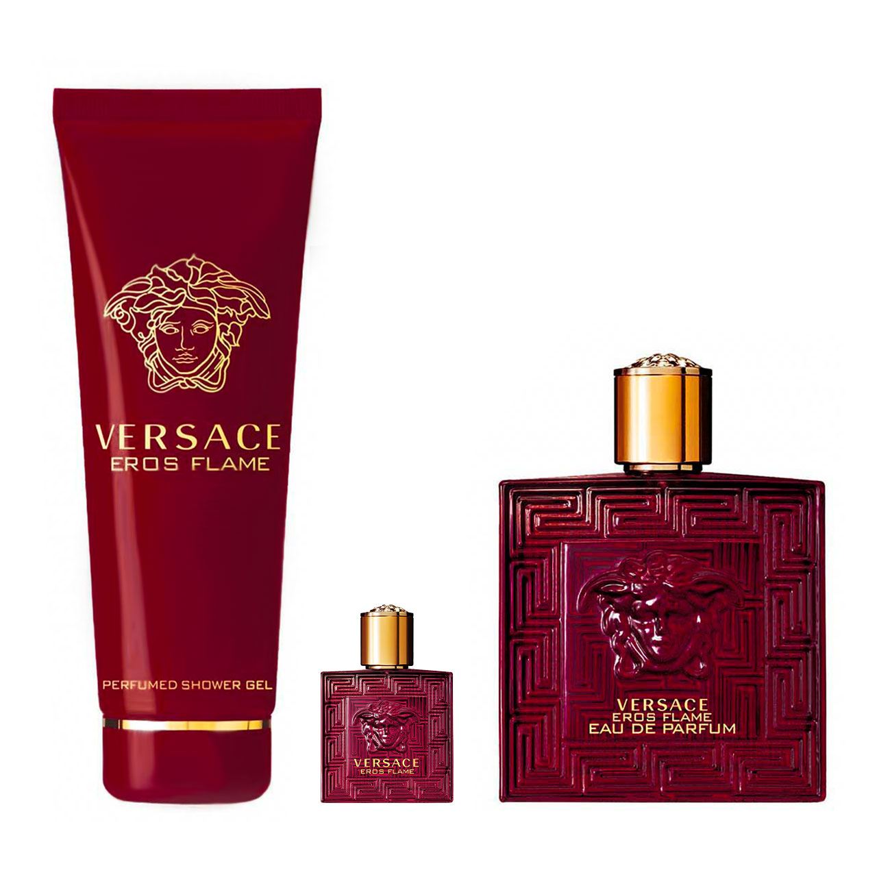 set versace eros flame miniatura de 3pzs hombre 3