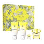 set versace yellow diamond miniatura de 4pzs dama