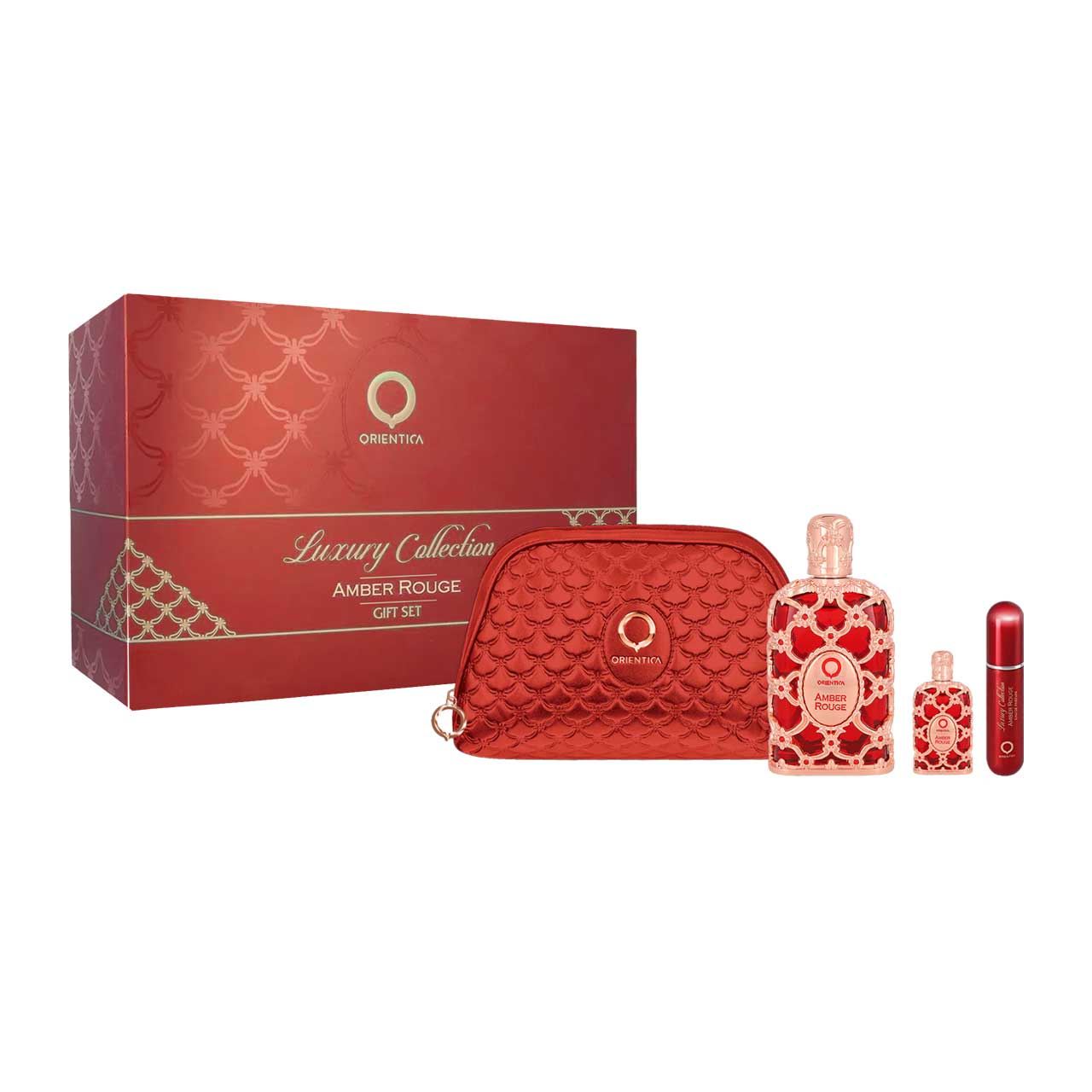 set arabe orientica amber rouge bolsa de 4pzs unisex