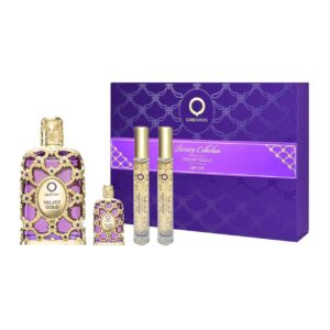 set arabe orientica velvet gold miniatura de 4pzs unisex
