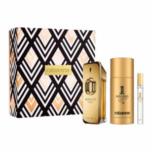 Set de Perfume Million Gold Intense de 3pzs EDP Hombre