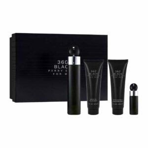 Set de Perfume 360 Black de 4pzs Hombre